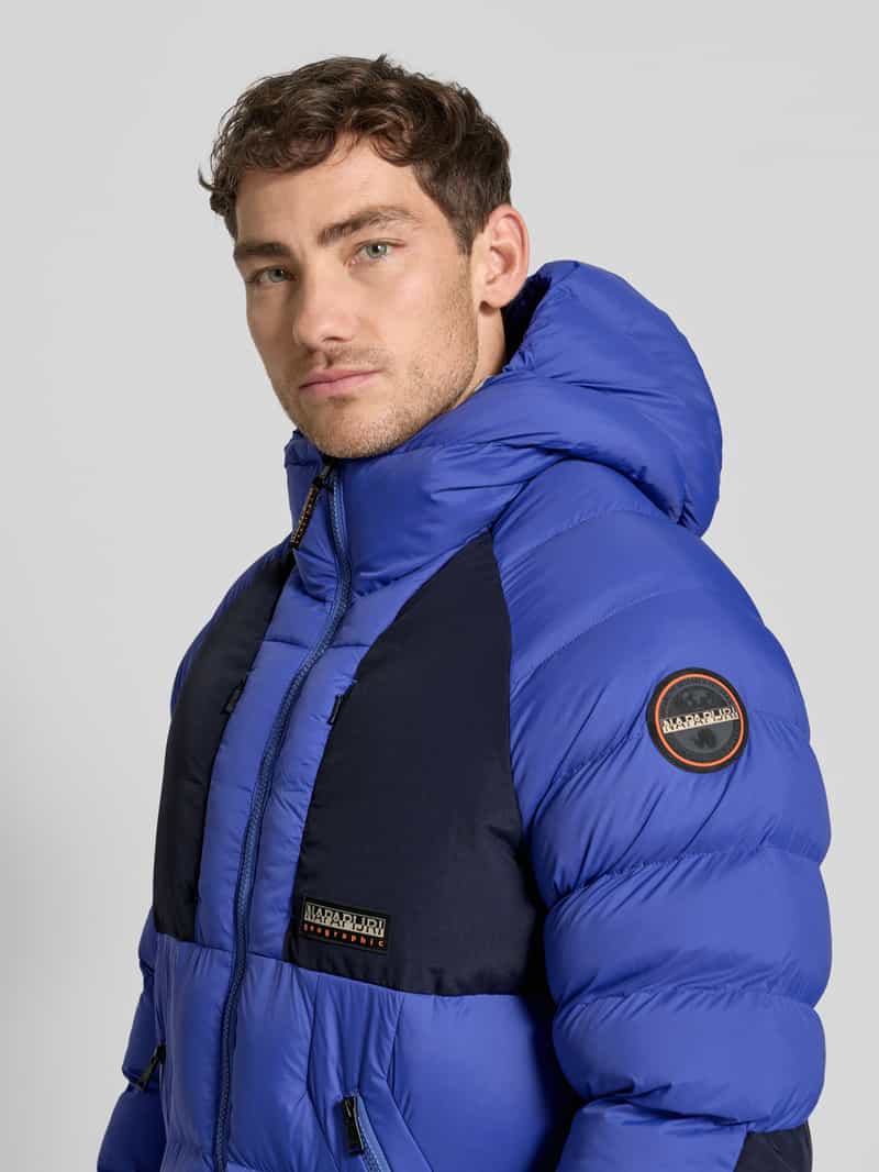 Napapijri Regular fit gewatteerd jack met logopatch model 'MOESA'