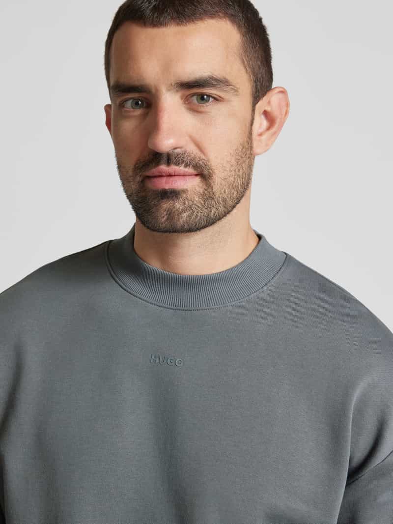HUGO Sweatshirt met labeldetail model 'Dapocrew'