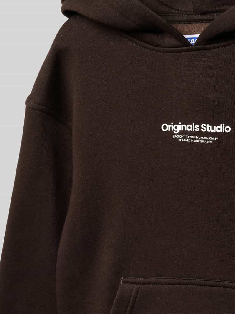 jack & jones Hoodie met labelprint model 'ERBRO'