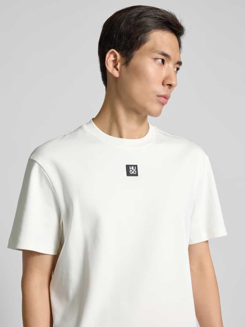 HUGO T-shirt met labelbadge model 'Dalile'