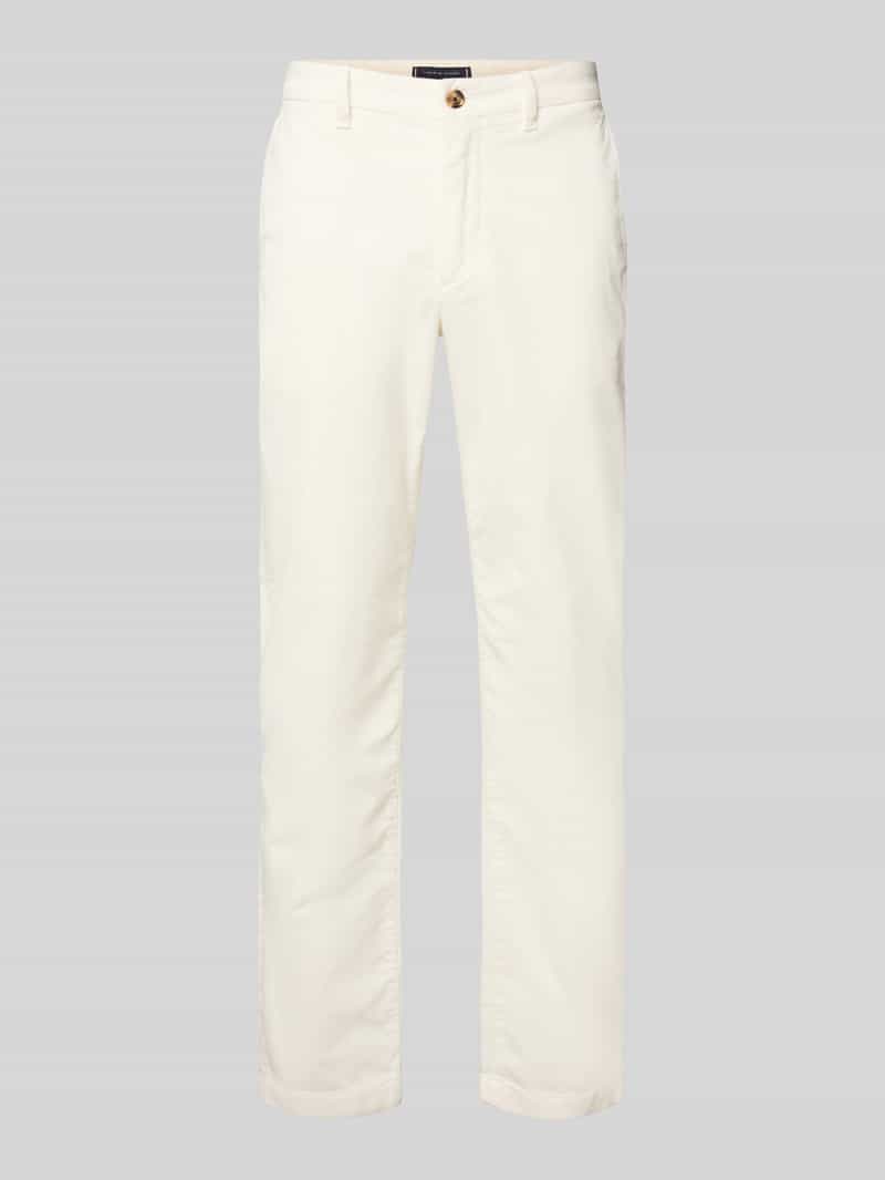 Tommy Hilfiger Straight leg coduroy broek van katoenmix model 'DENTON'