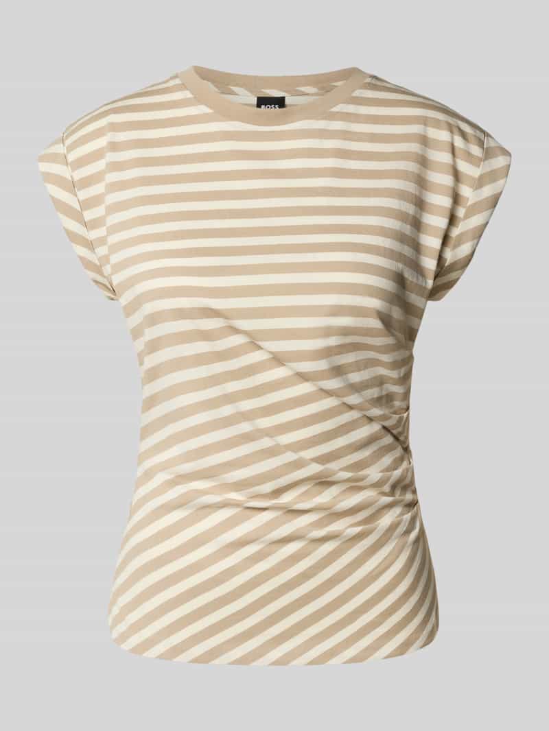 Boss Slim fit T-shirt van puur katoen