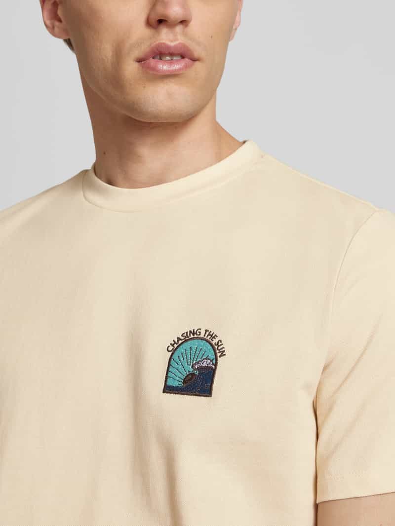 Blend T-shirt met motief- en statementstitching model 'JOBBE'