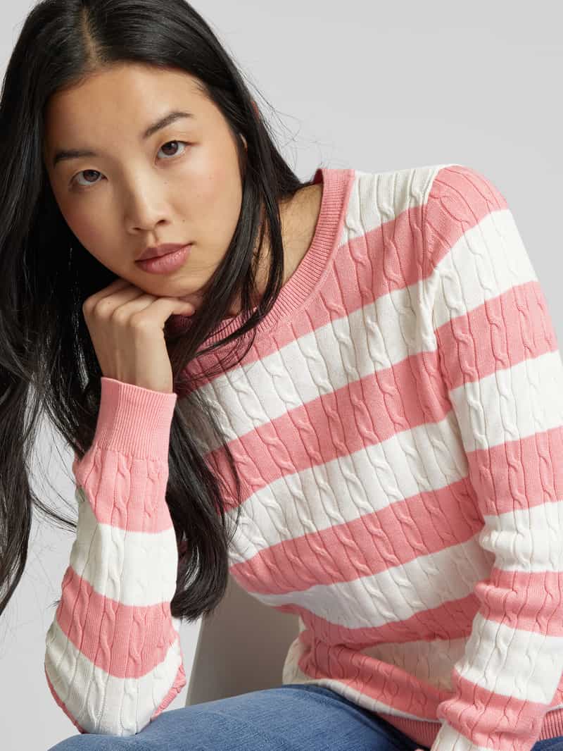 Christian Berg Woman Gebreide pullover met kabelpatroon