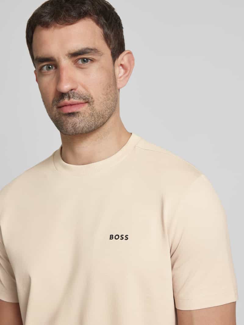 BOSS Green T-shirt met labelprint