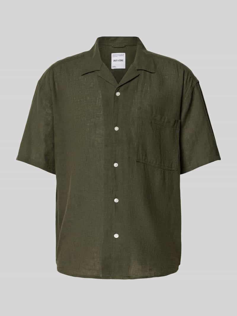 Only & Sons Relaxed fit vrijetijdsoverhemd met 1 2-mouwen model 'CAIDEN'