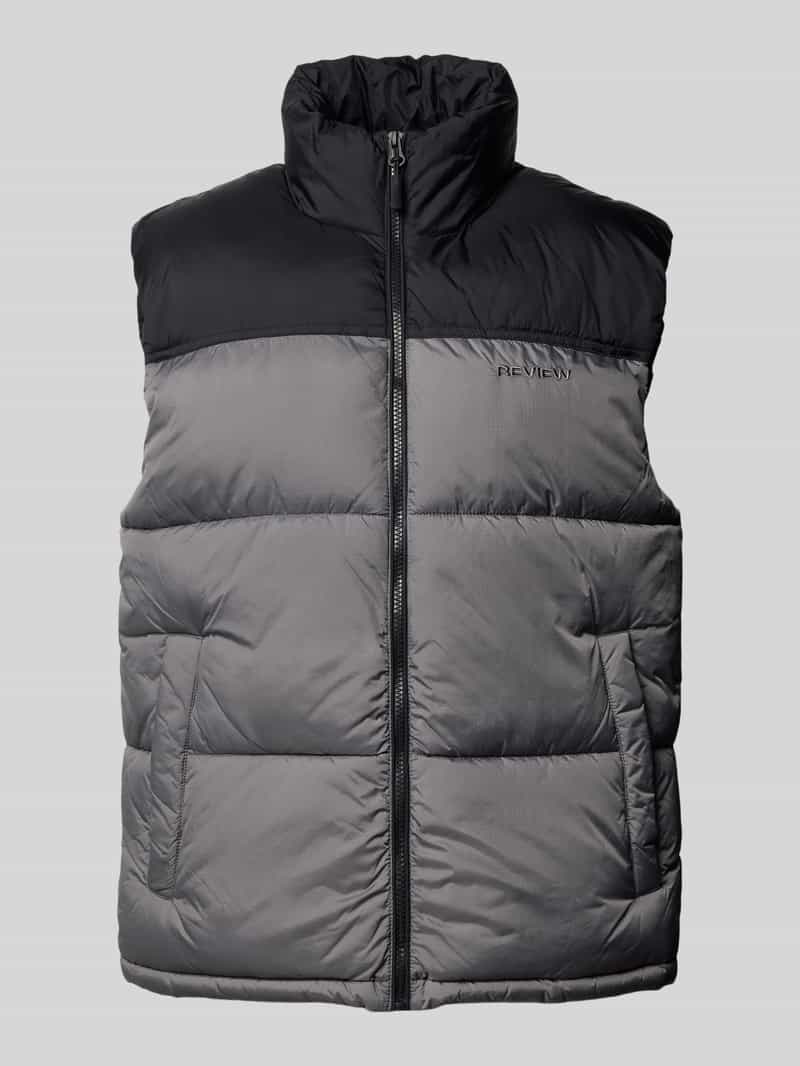 REVIEW Bodywarmer met opstaande kraag