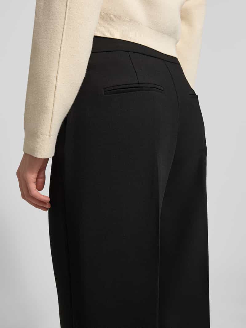 b.Young Stoffen broek met bandplooien model 'DENOA'