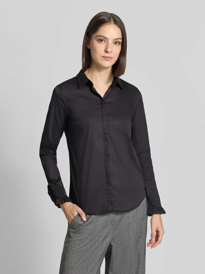 MOS MOSH overhemdblouse van katoenmix model 'Mattie'