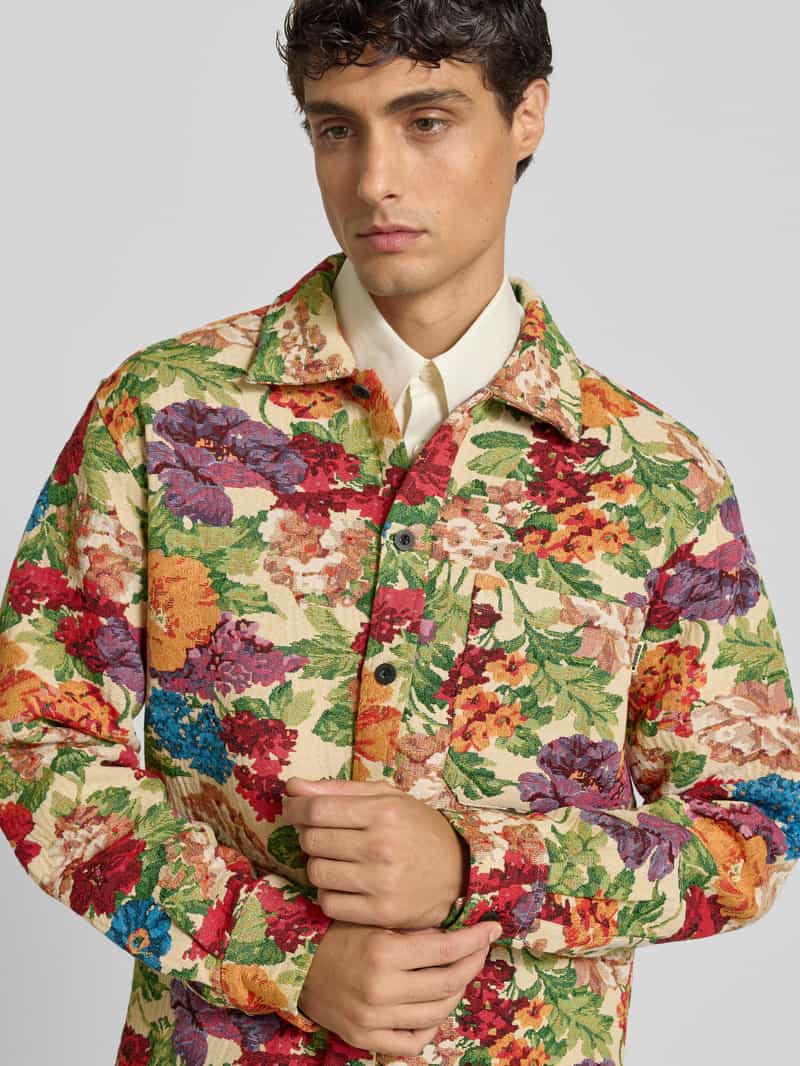 WOODBIRD Vrijetijdsoverhemd met knoopsluiting model 'Glixto'