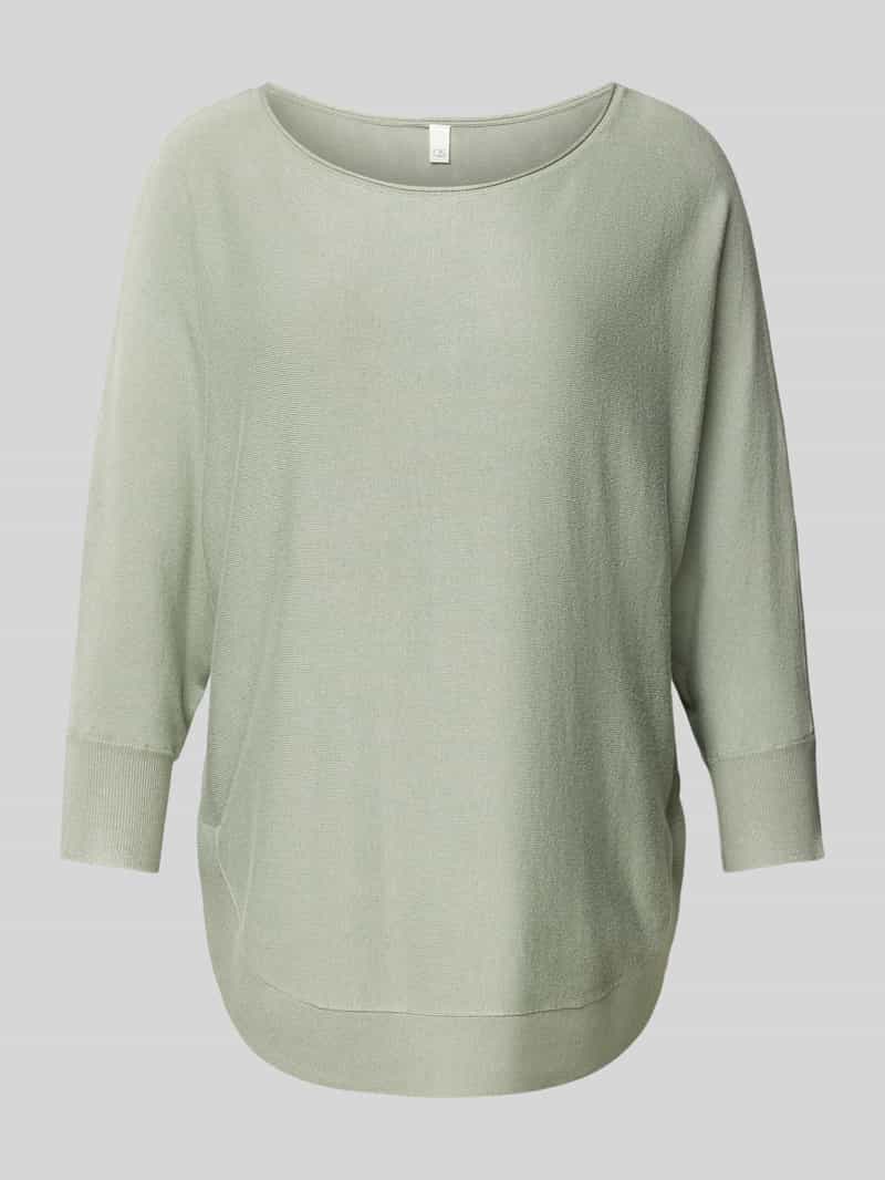 QS Gebreide pullover met 3 4-mouwen