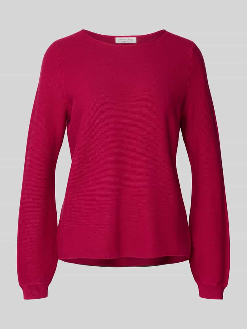 Christian Berg Woman Gebreide pullover met ribboorden