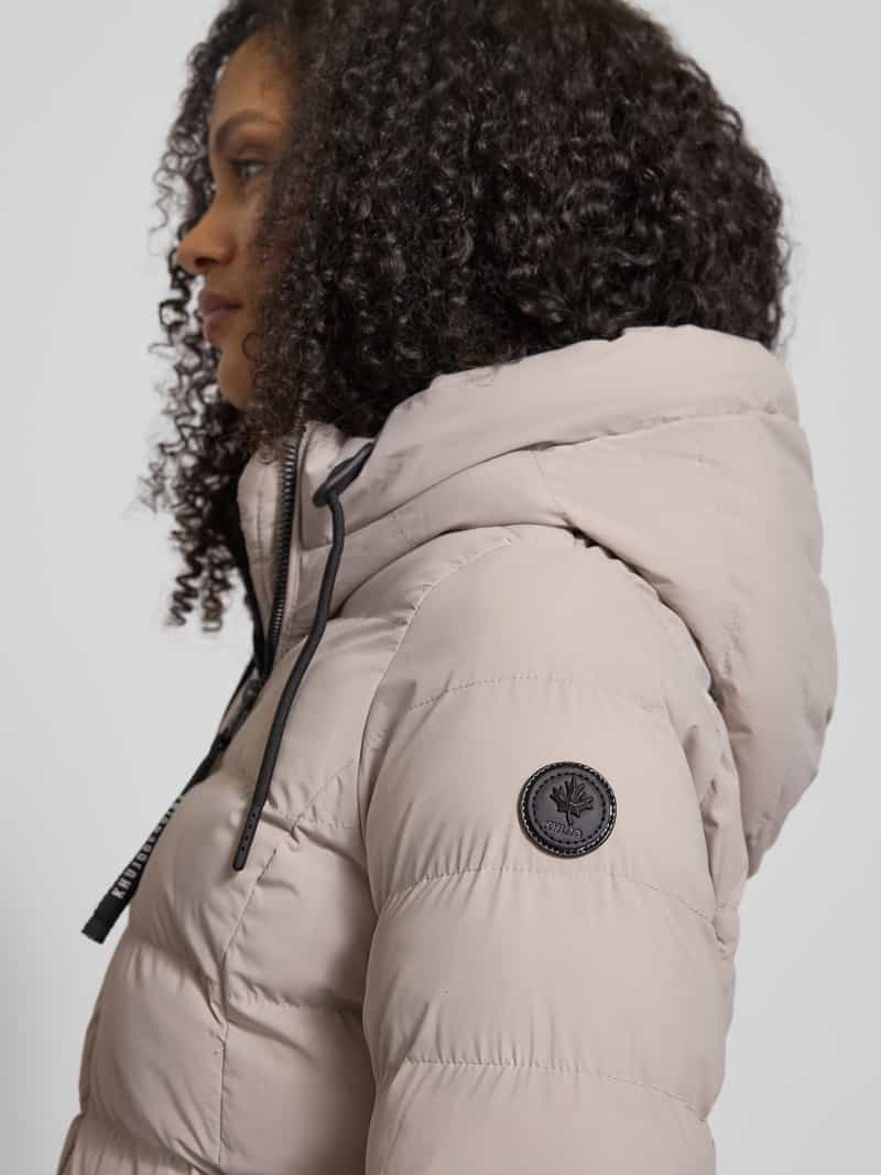 khujo Regular fit gewatteerde lange jas met tweewegsritssluiting model 'Gamp'