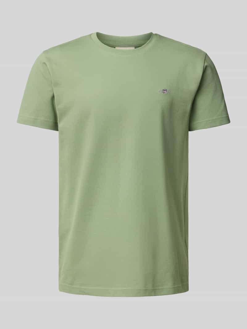 Gant Slim fit T-shirt met labelstitching