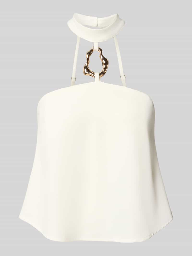 RINASCIMENTO Cocktailshirt met halter en applicatie