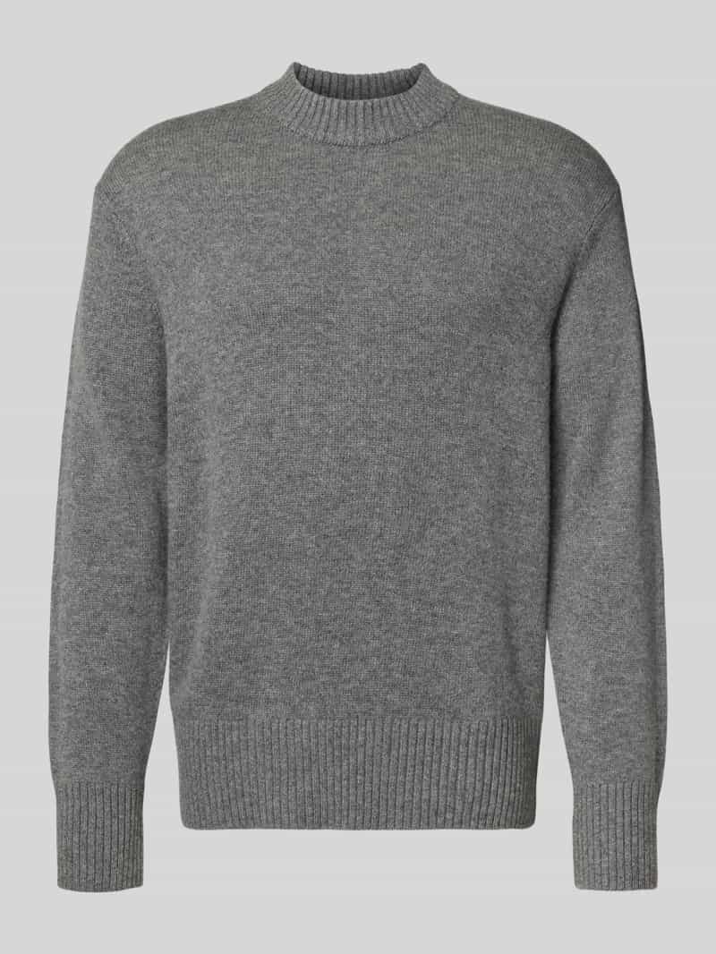 Selected Homme Relaxed fit gebreide pullover van een mix van wol en kasjmier model 'Calle'