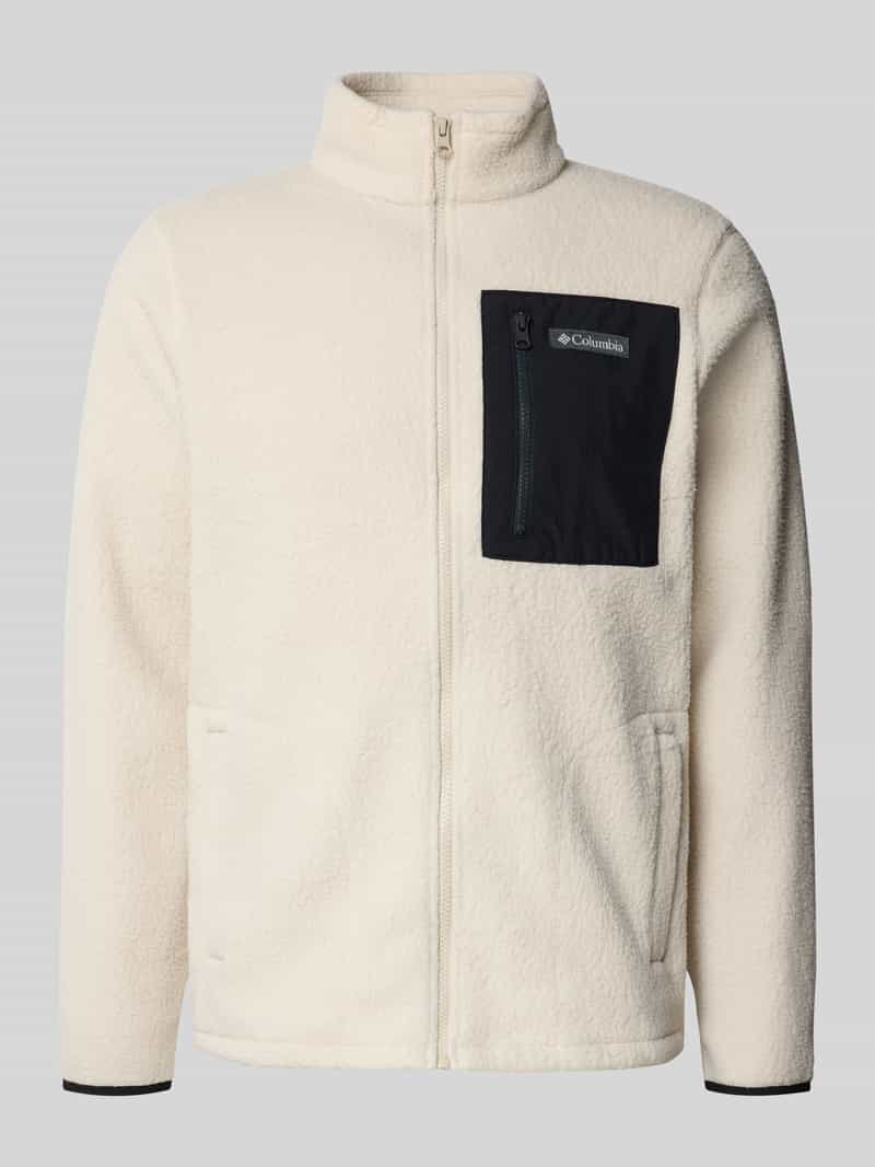 Columbia Fleecejack met borstzak en labelstitching model 'Jasper'