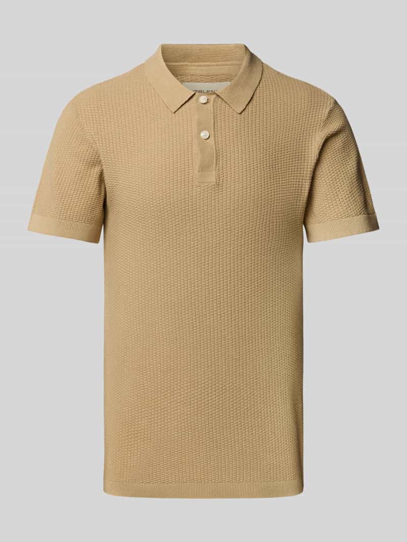 Blend Regular fit poloshirt met ribboorden model 'AIDEN'
