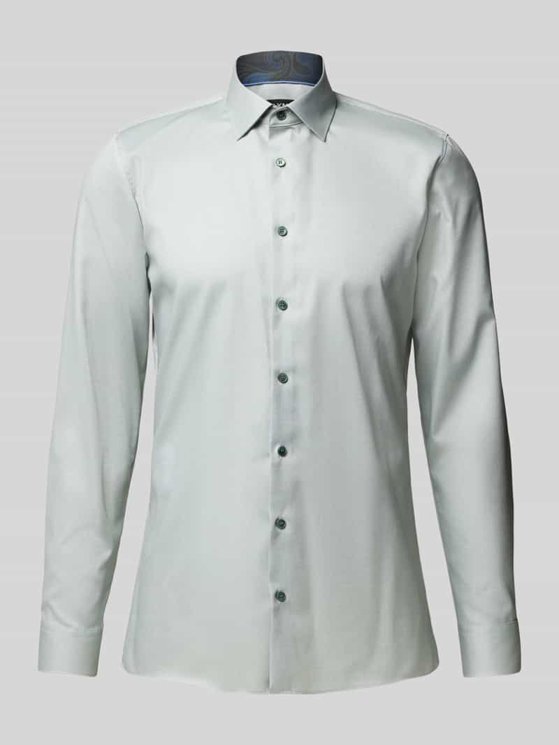 OLYMP No. Six Super slim fit zakelijk overhemd met kentkraag