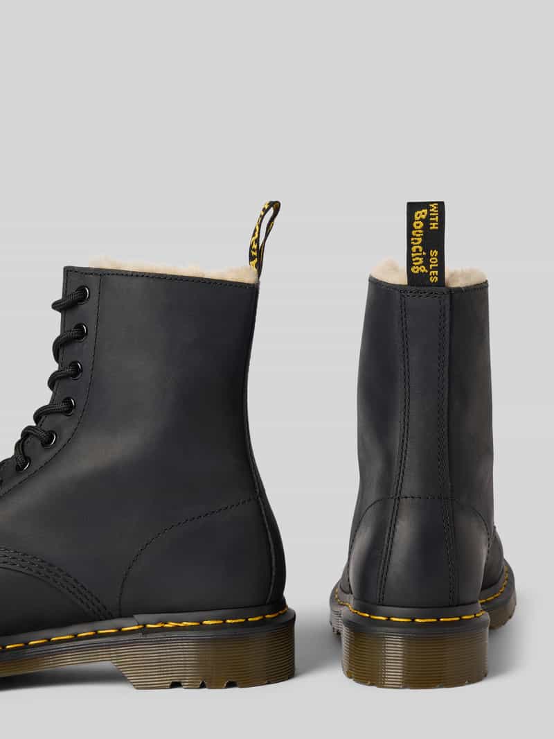 Dr. Martens Leren laarsjes met vetersluiting model 'Serena'
