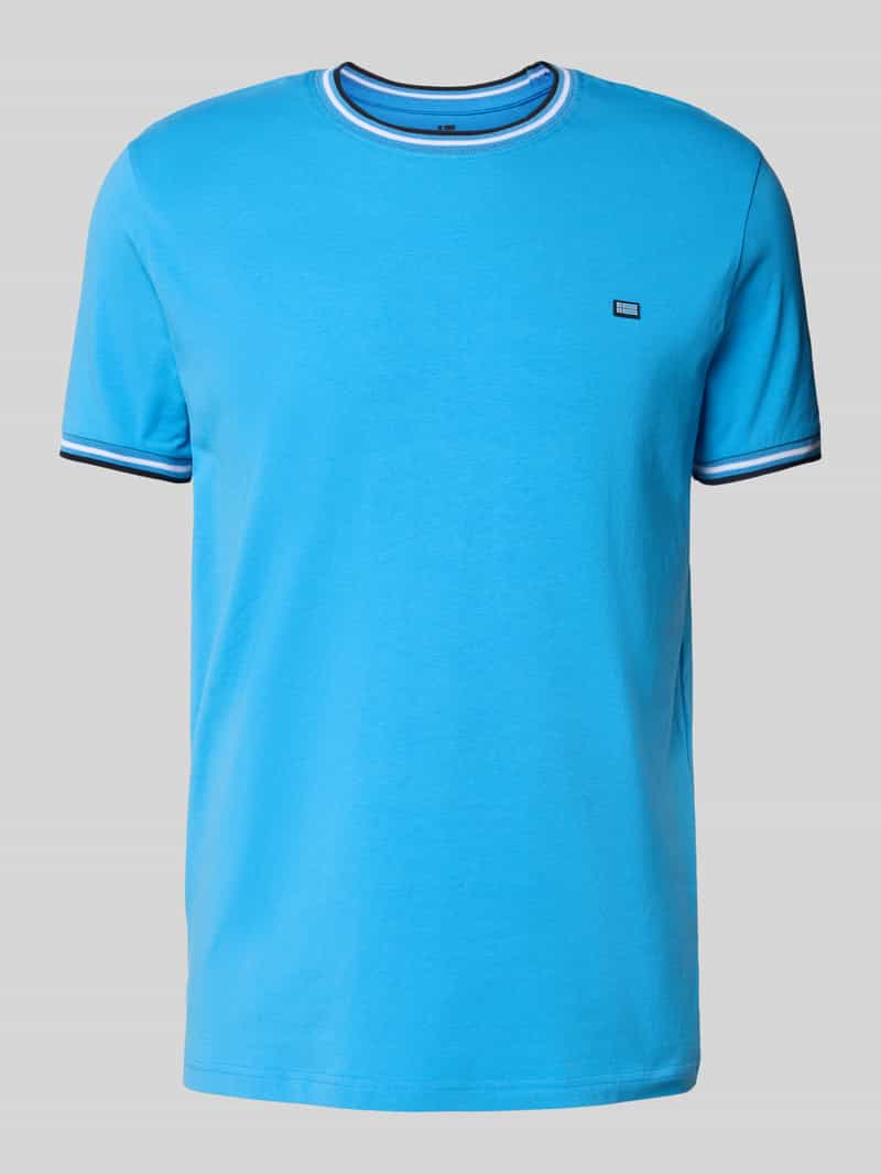 Christian Berg Men T-shirt met ribboorden