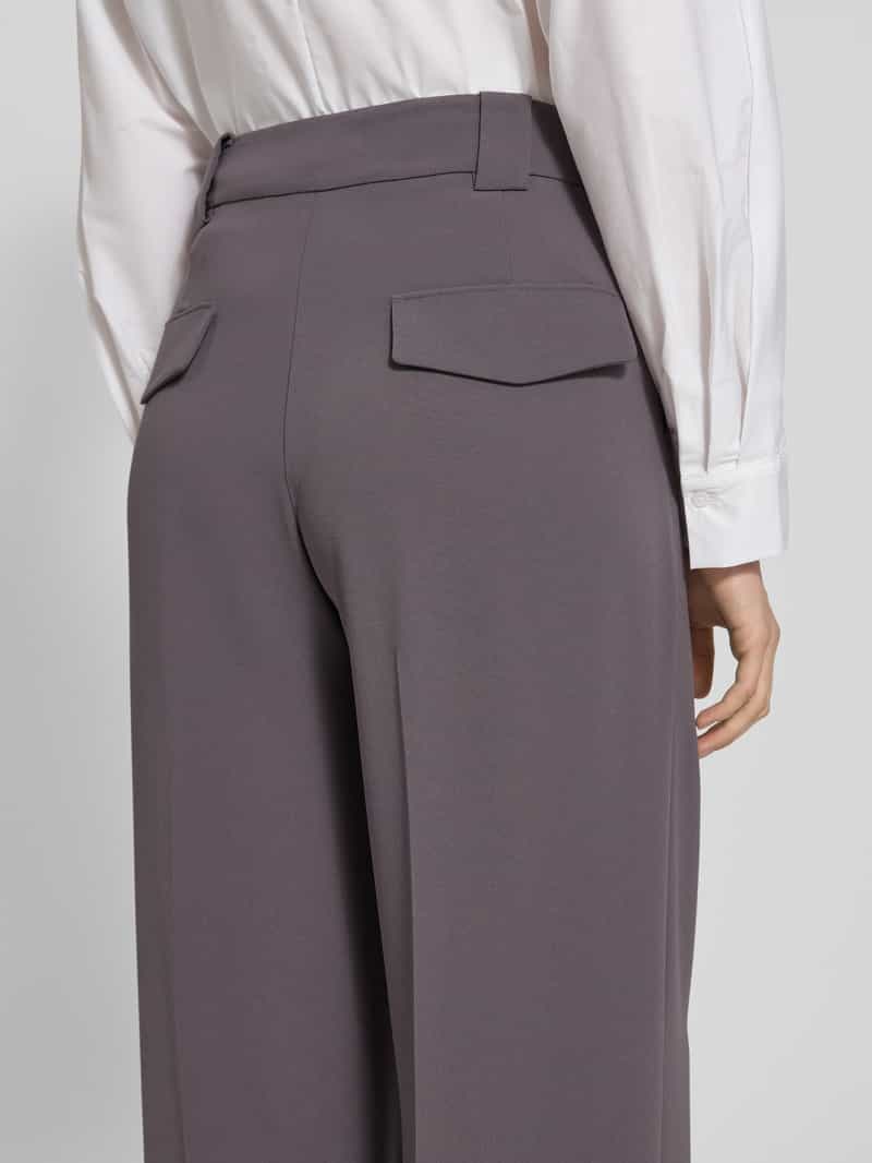 Windsor Wide leg stoffen broek met bandplooien