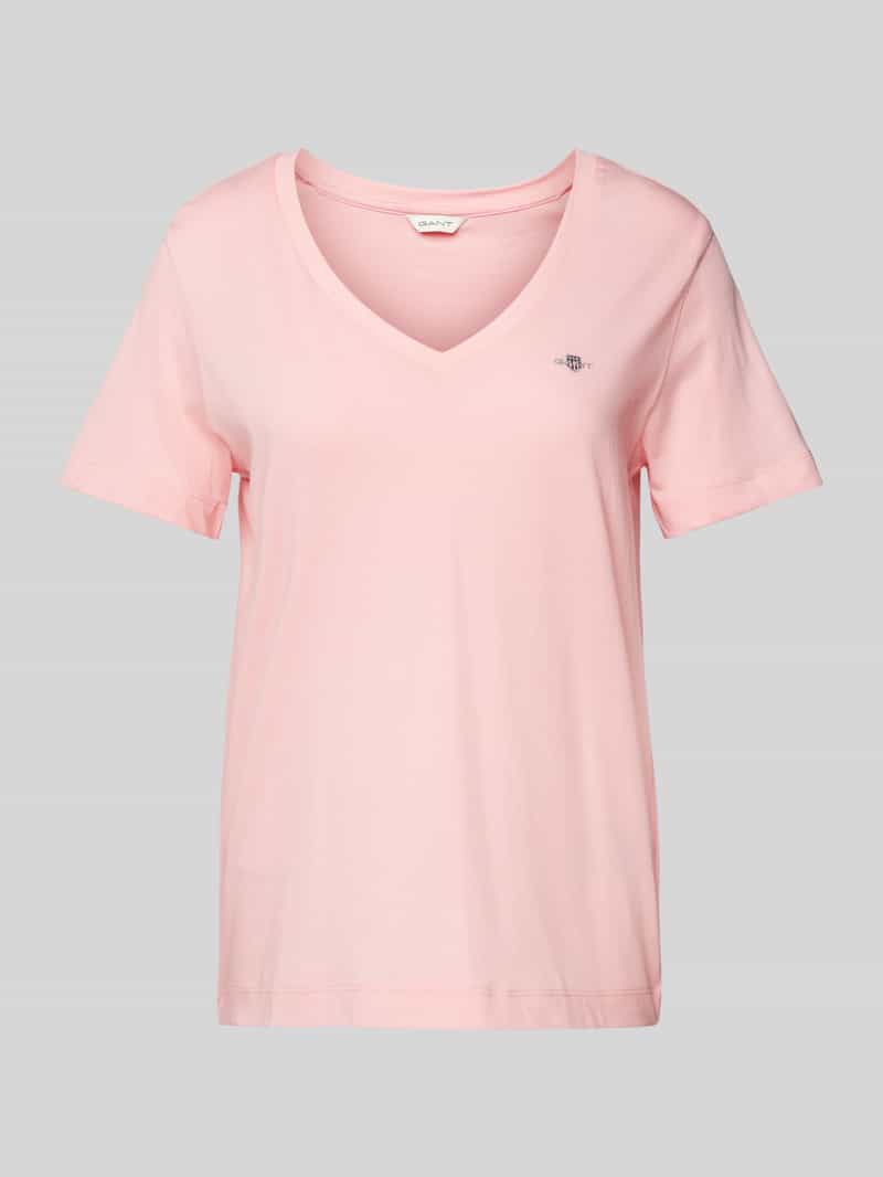 Gant T-shirt met labelstitching