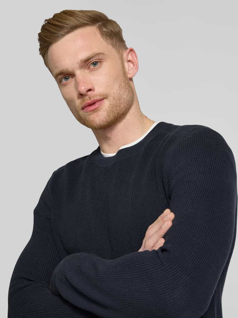JOOP! JEANS Gebreide pullover met ronde hals model 'Svante'