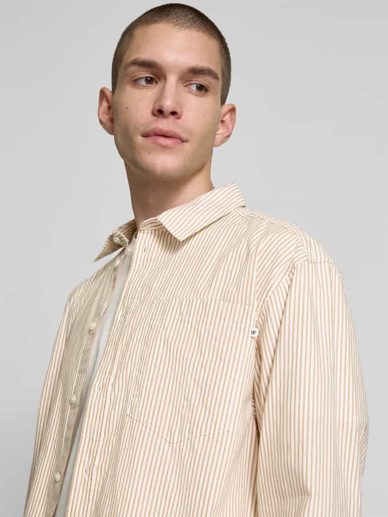Wood Relaxed fit vrijetijdsoverhemd met borstzak