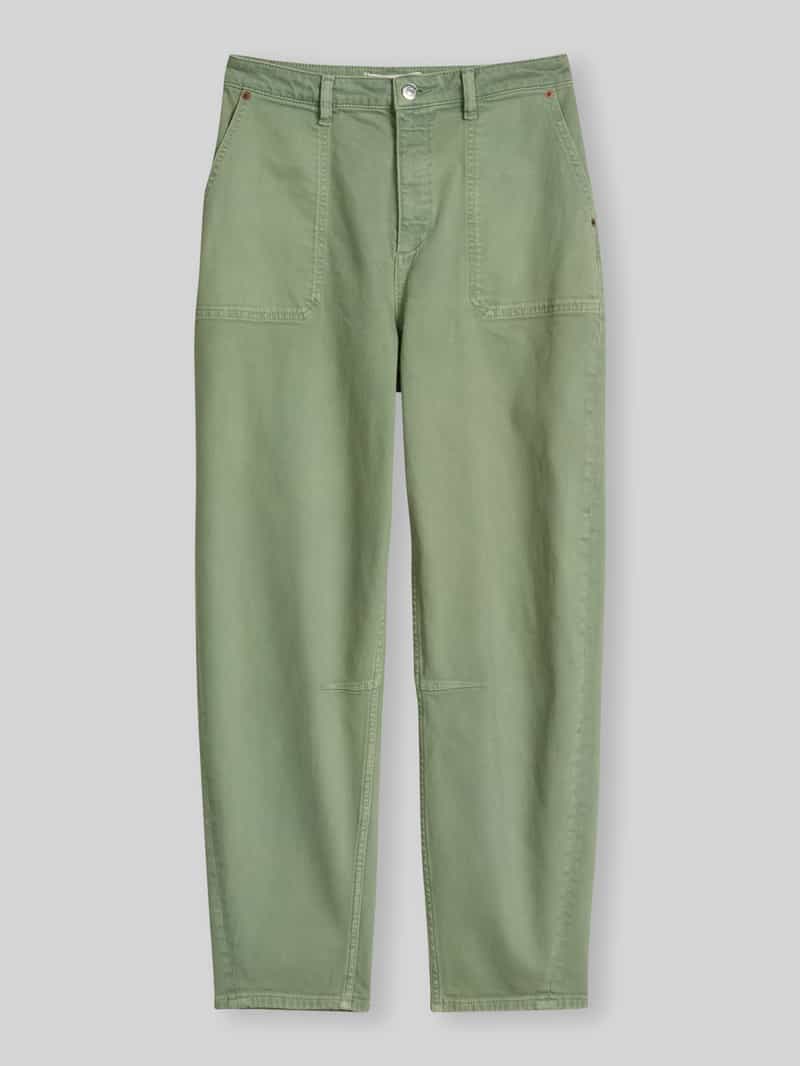 Barrel fit jeans van katoenmix