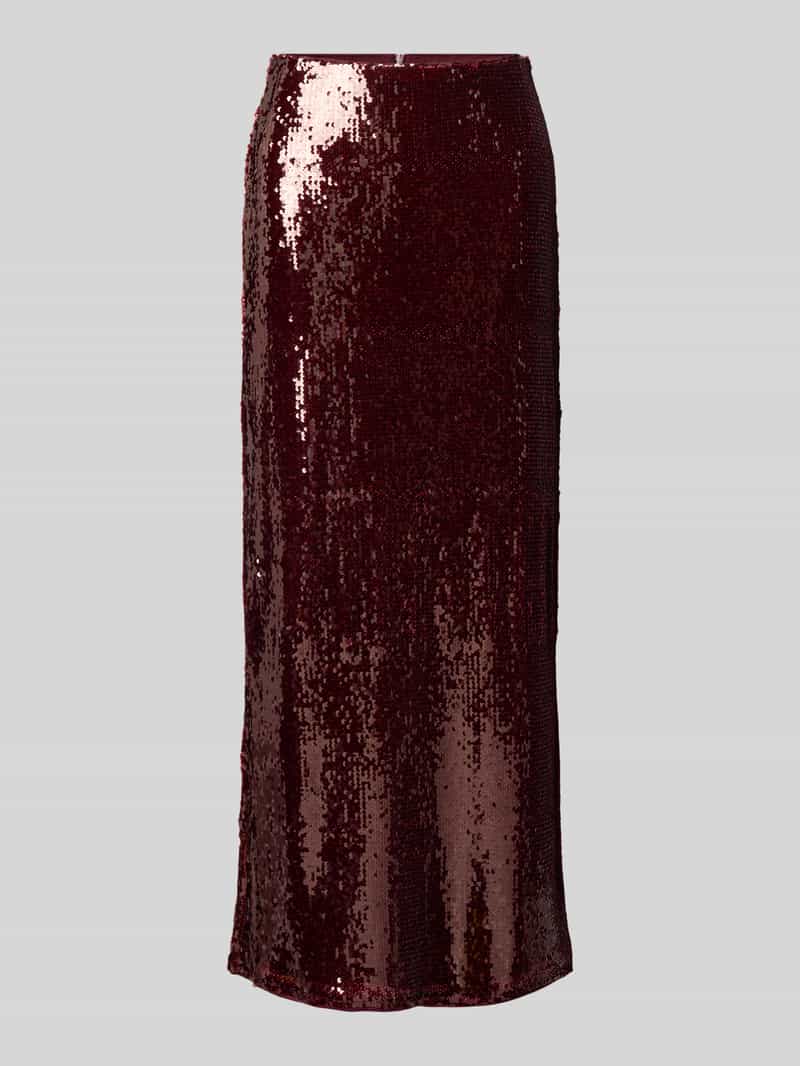 GUIDO MARIA KRETSCHMER WOMAN Regular fit midirok met all-over pailletten model 'Diana'