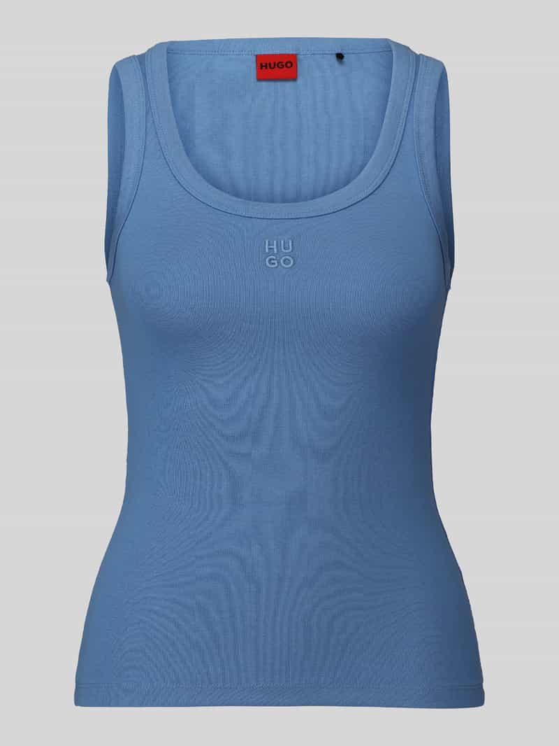 HUGO Tanktop met gestikt logo model 'Datamia'