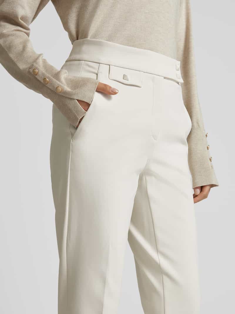 CAMBIO Slim fit stoffen broek in verkorte pasvorm model 'SCARLET'