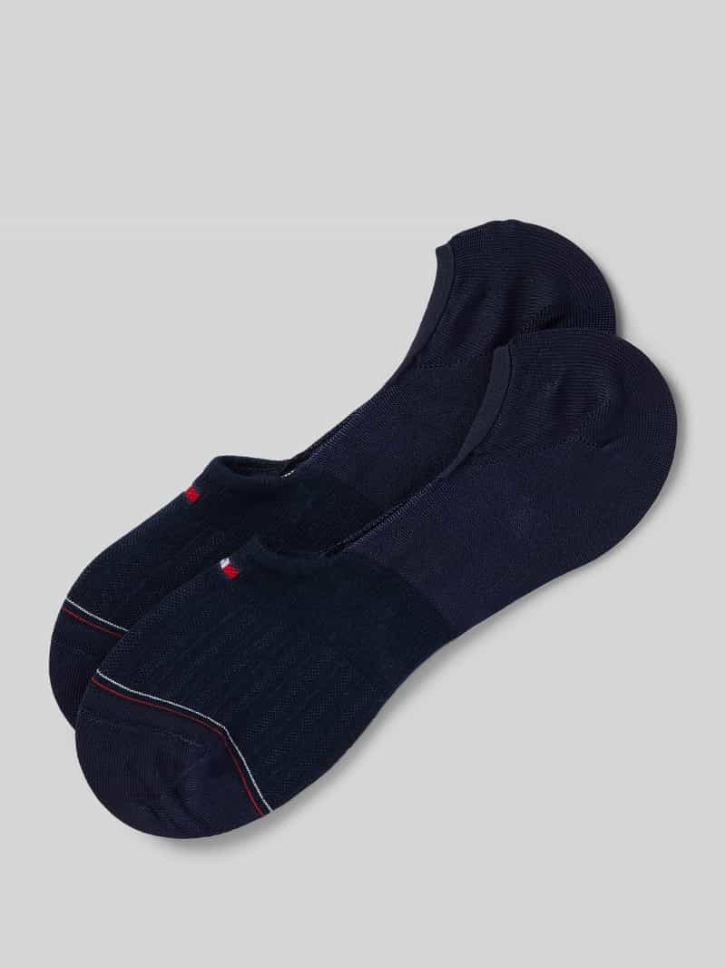 Tommy Hilfiger Kousenvoetjes met logoprint in een set van 2 paar