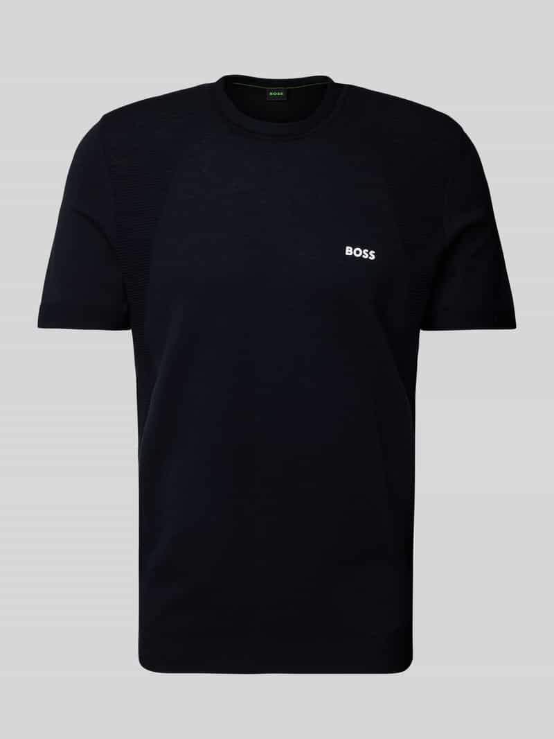 BOSS Green T-shirt met labelprint