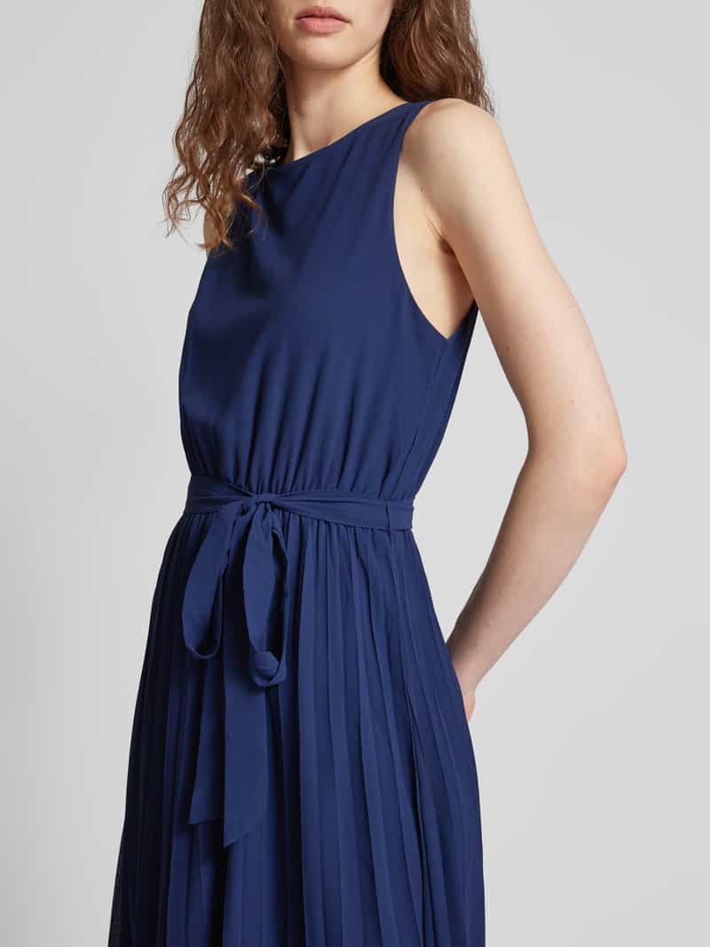 Apricot Midi-jurk met plissévouwen