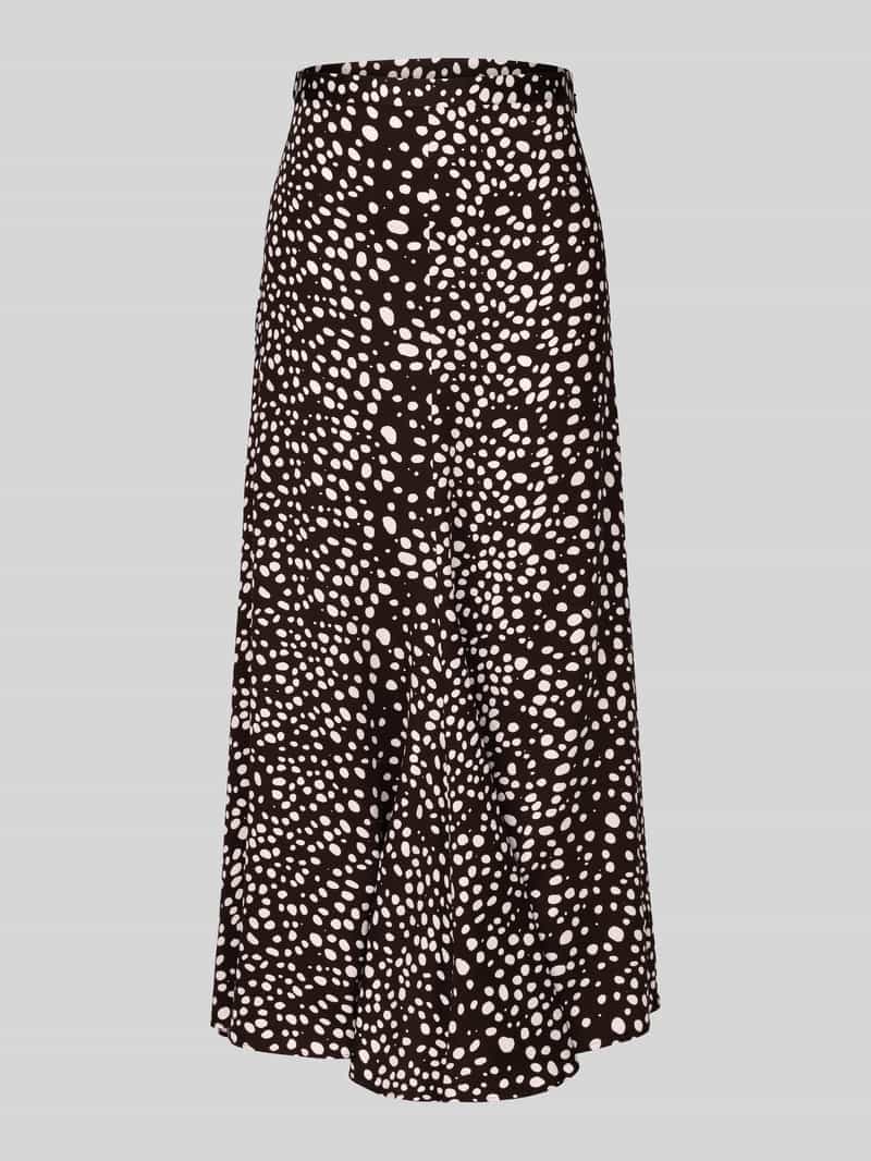 Boss Uitlopende midi-rok van pure viscose model 'Vafioreti'