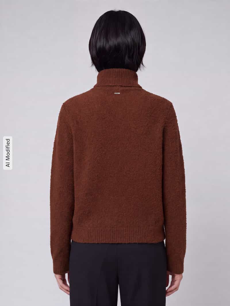 Boss relaxed fit col-pullover uit mix van scheerwol en kasjmier model 'Febisana'