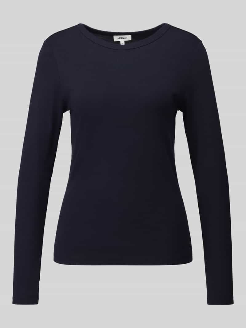 Slim fit shirt met lange mouwen van puur katoen