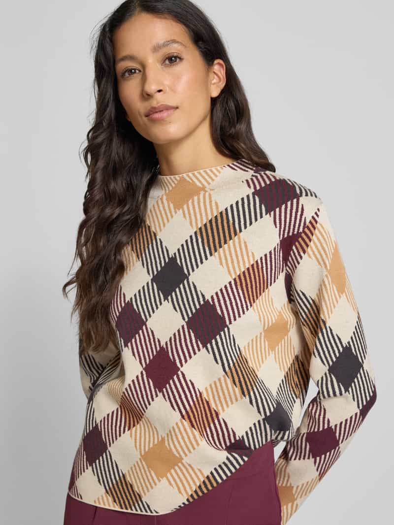 comma Gebreide pullover met ronde hals