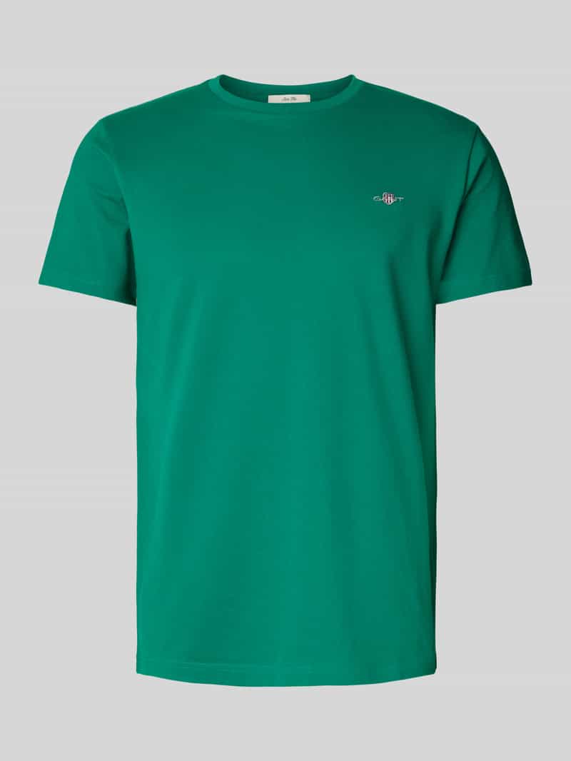 Gant Slim fit T-shirt met labelstitching