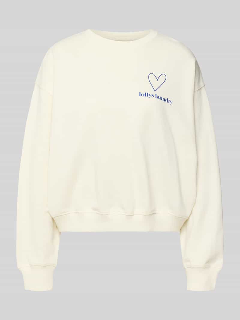 LOLLYS LAUNDRY Sweatshirt met labelprint model 'Sydney'