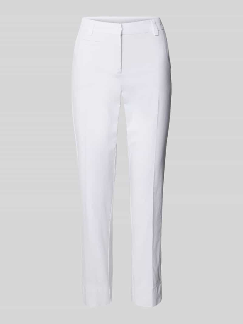 CAMBIO Skinny fit stoffen broek met persplooien model 'STELLA'