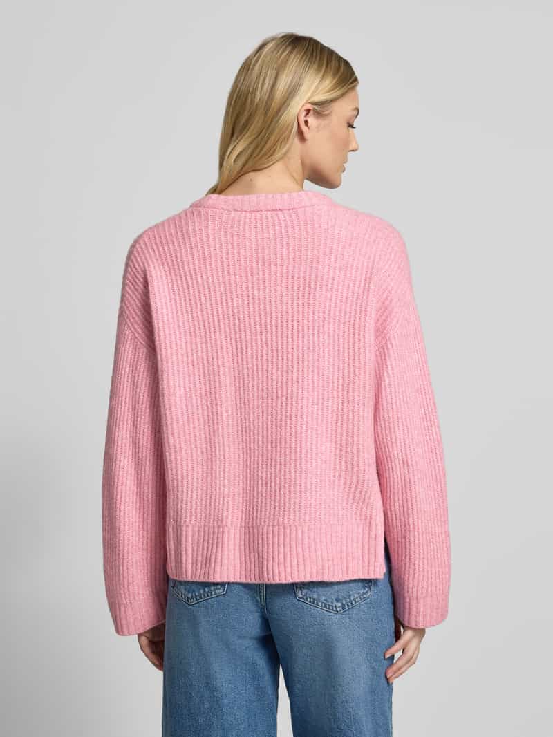 JJXX Gebreide trui met ronde hals model 'SIGGA DIVERSE' roze, foto 2
