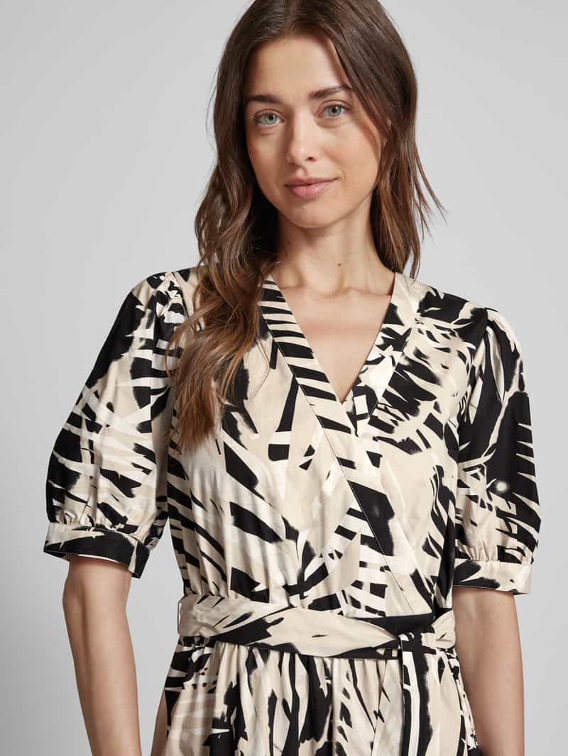comma Midi-jurk met all-over motief