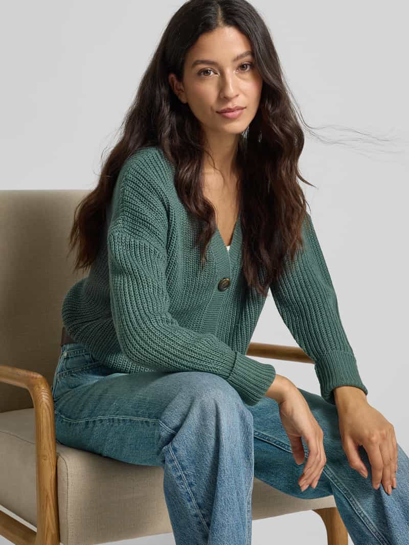 Vero Moda Loose fit gebreid jack met sierknopen model 'LEA'