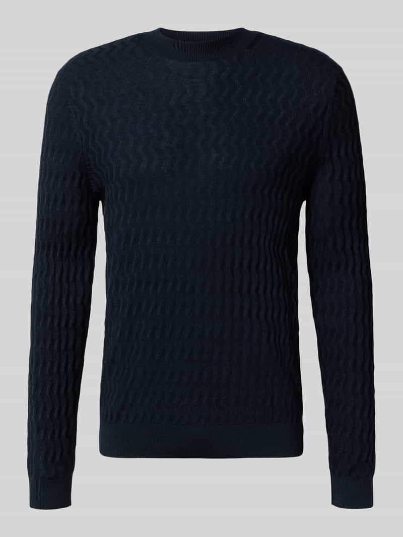 Armani Exchange Wollen pullover met structuurmotief