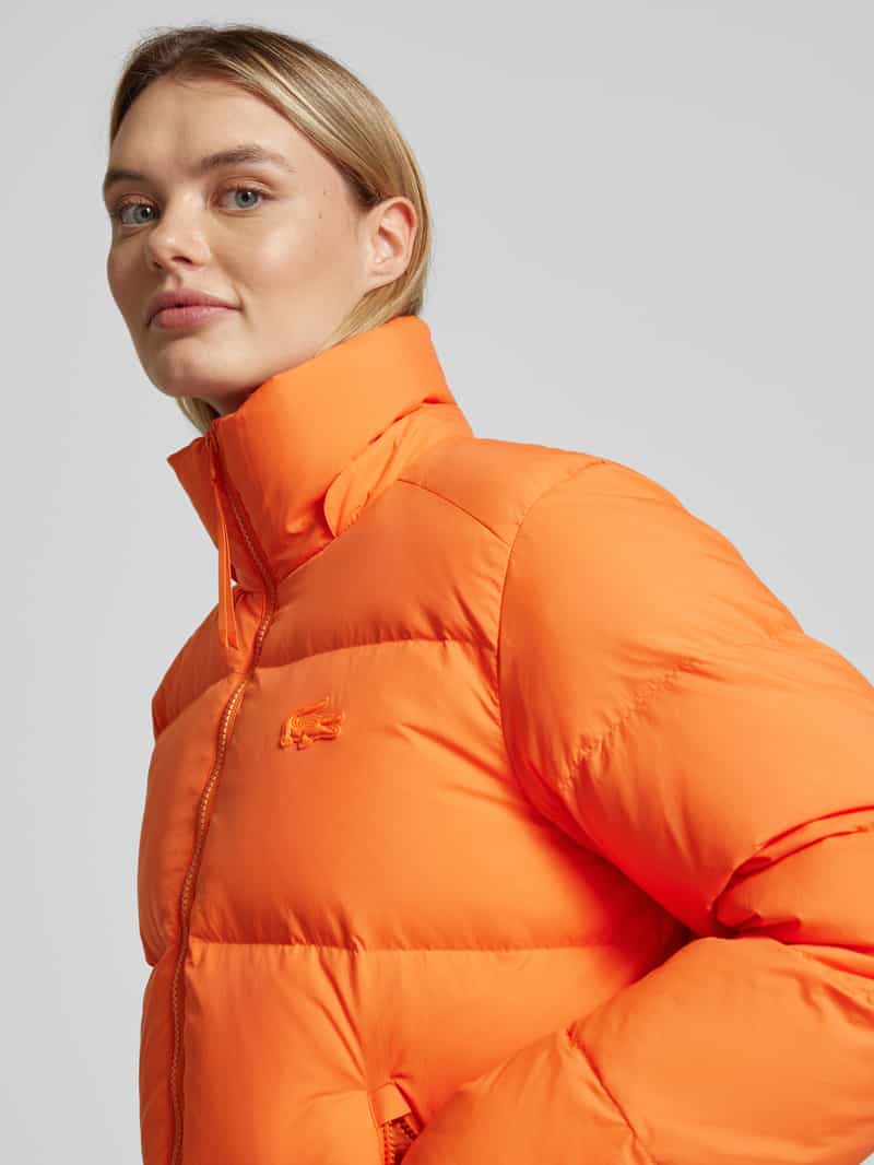 Lacoste Sport Gewatteerd jack met labeldetail