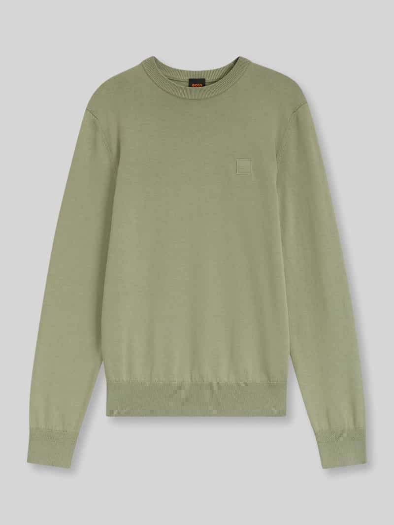 BOSS Orange Regular Fit Pullover aus Baumwoll-Kaschmir-Mix Modell 'Kanovano_S' in Lind, Größe XL 2113844XL