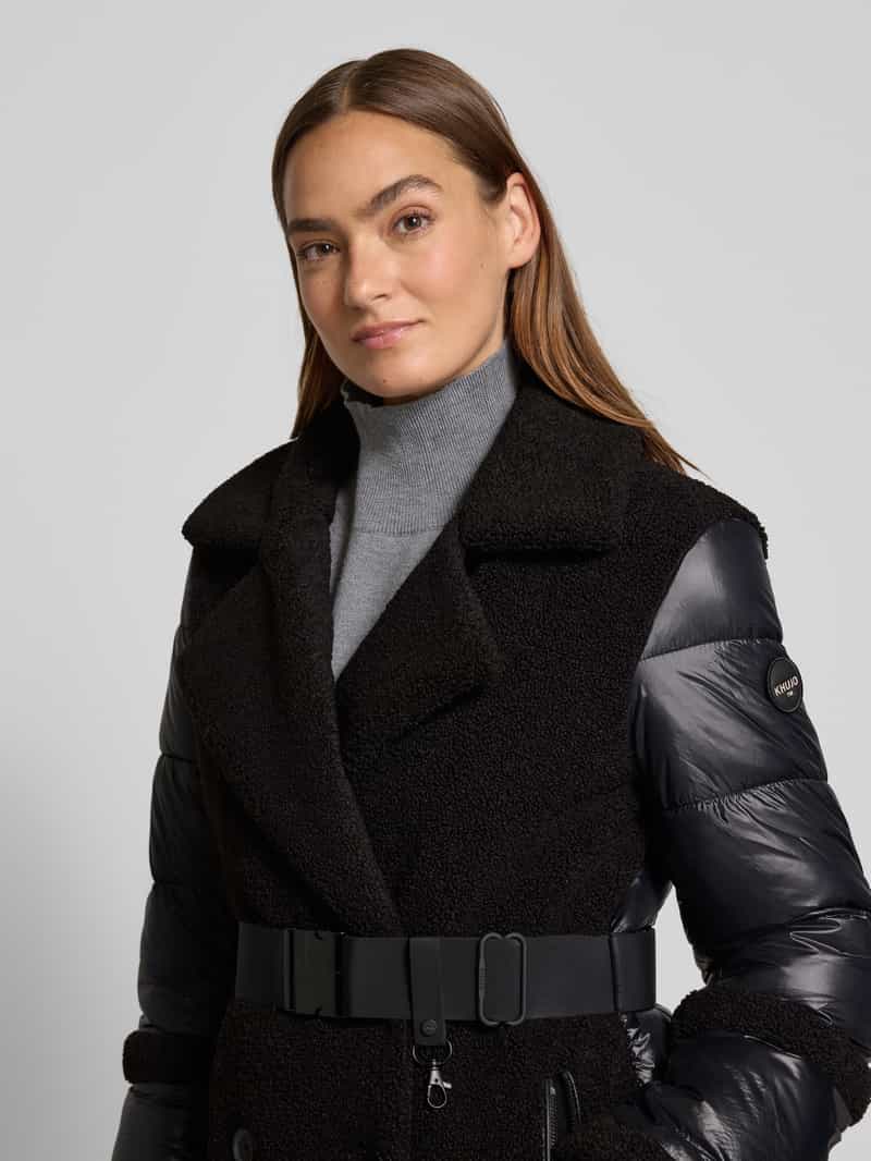 khujo Lange jas met riem model 'KALMIA'